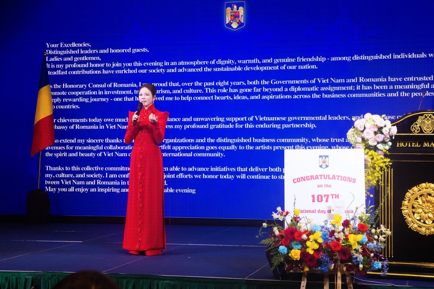 Kỷ niệm 107 năm Quốc khánh Rumani